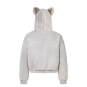 【暖かさUP】ストリート 熊耳ファー中綿ジャケット T1971