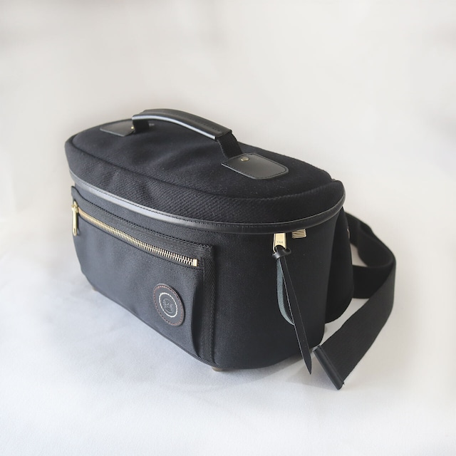 カメラバッグ：araragi camera bag - Hemp cotton top (ブラック)