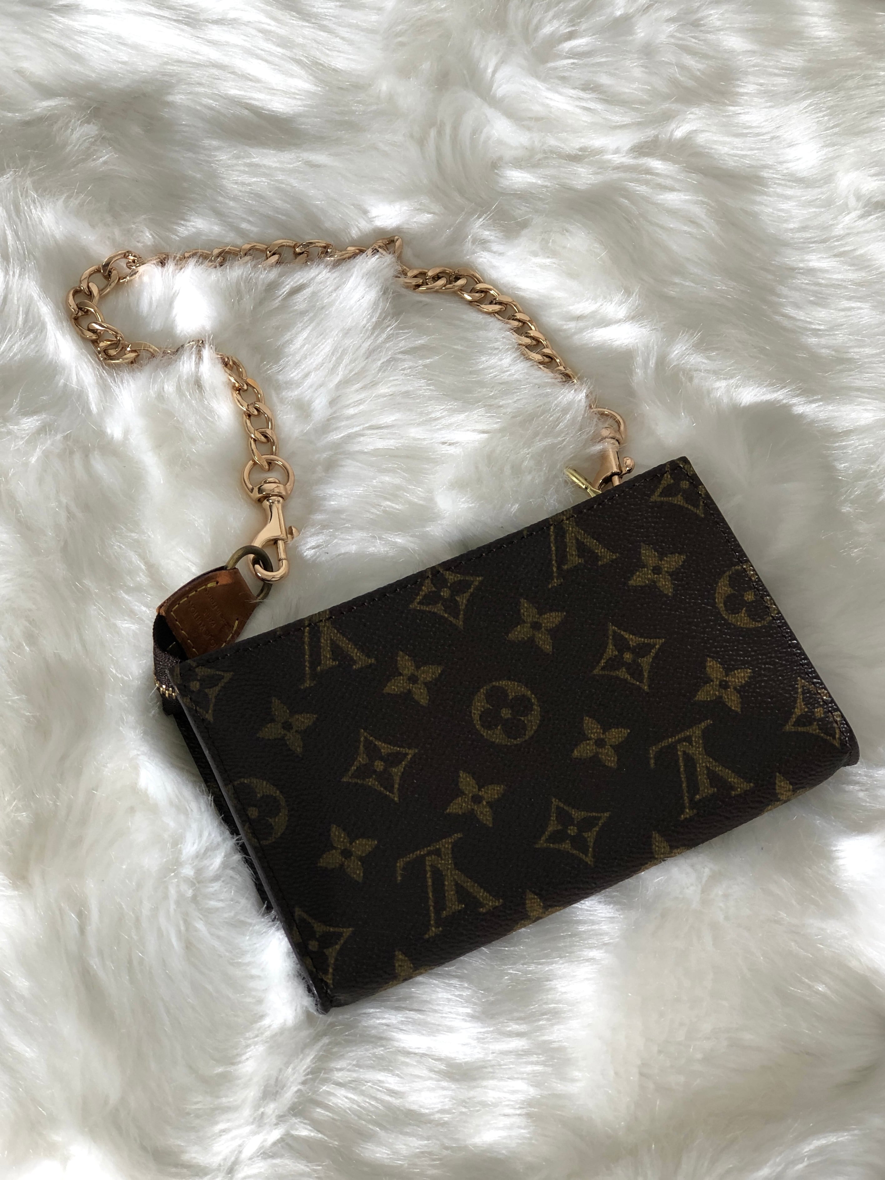 LOUIS VUITTON ヴィトン モノグラム PVC ホーボーバッグ ポーチ ブラウン vintage ヴィンテージ オールド thmvv3 |  VintageShop solo powered by BASE