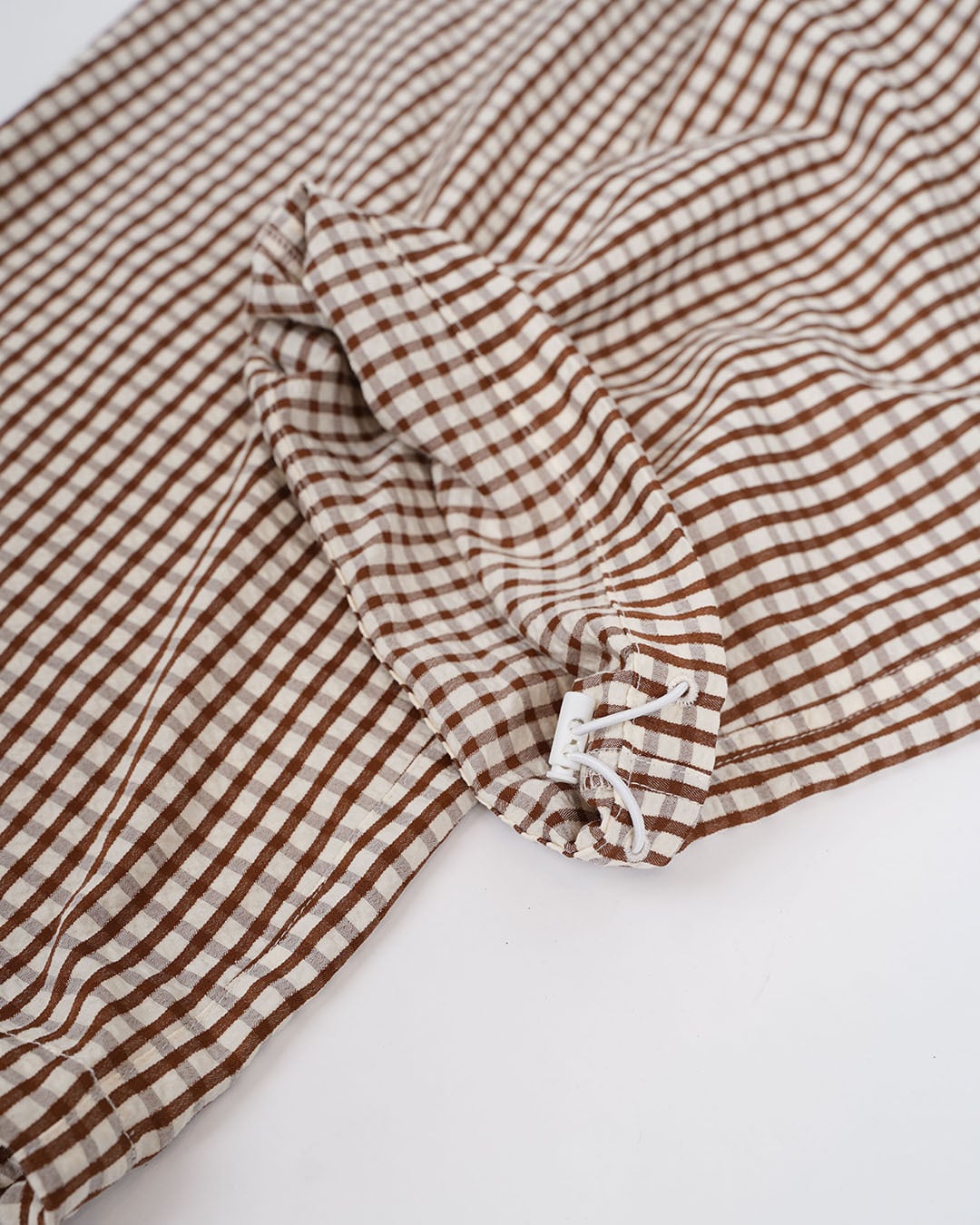 Re:room】CHECK PATTERN SEERSUCKER WIDE PANTS［REP326］ | #Re:room
