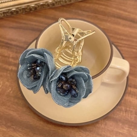 レディース クリップ バンスクリップ ヘアクリップ バラ ばら 薔薇