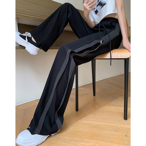 side line wide pants　10975