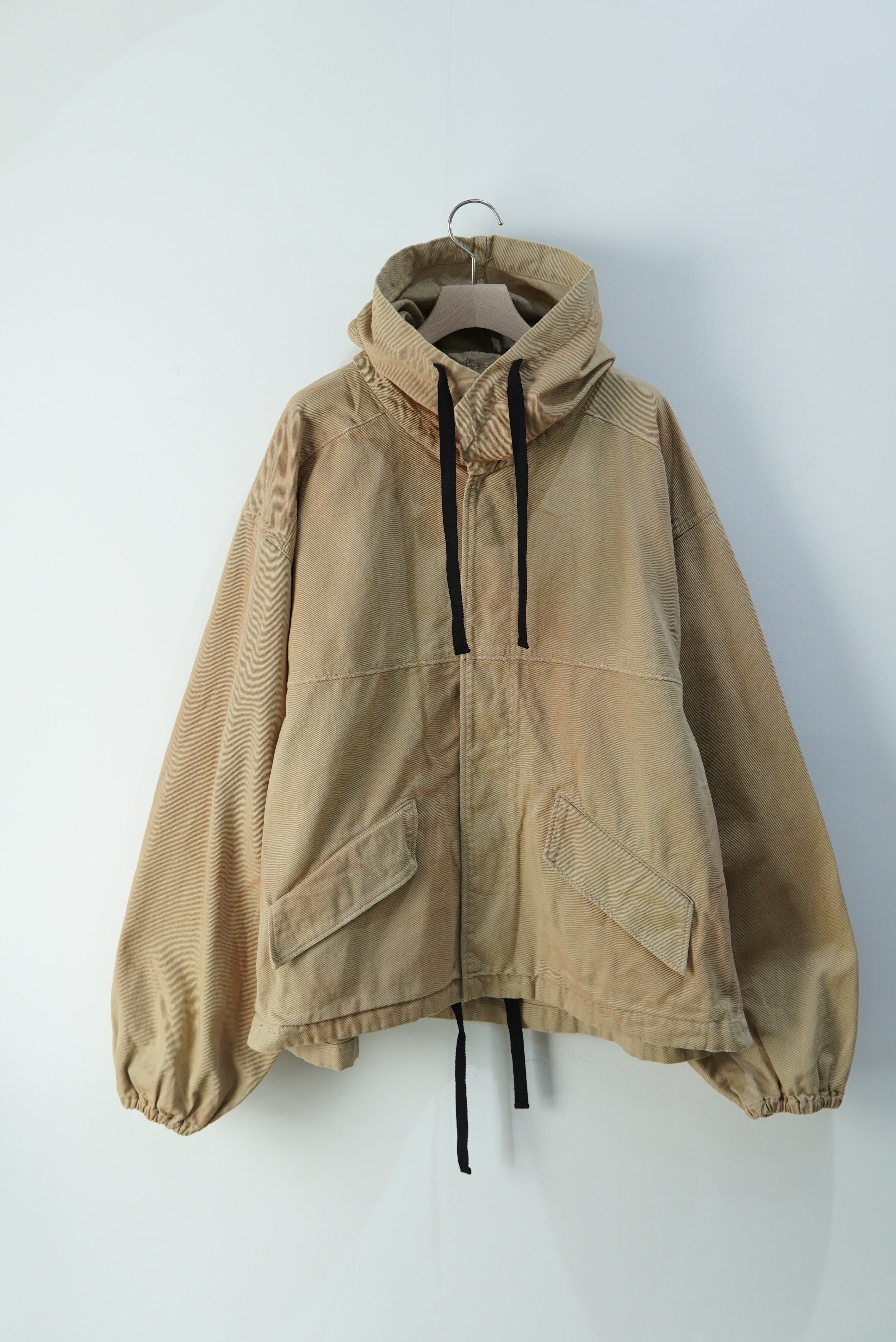 アンセルムancellm DRILL HOODIE JACKET(BLACK)(ANCELLM アンセルムancellm DRILL HOODIE JACKET(BLACK)(ANCELLM