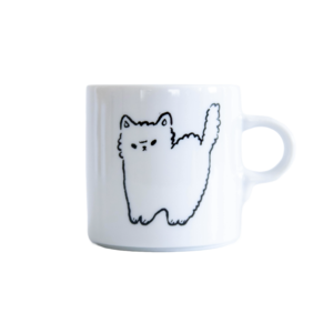 ENNUI MUG -SHIRO-/マグカップ/ねこ/白猫/食器