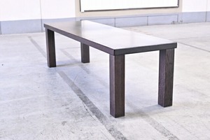 柏木工 オーク材 無垢 ダイニングベンチ ダイニングチェア 椅子 腰掛け 2人掛け モダン シック クラシック レトロ 【中古家具/中古インテリア/USED家具ユーズド家具/リサイクル】