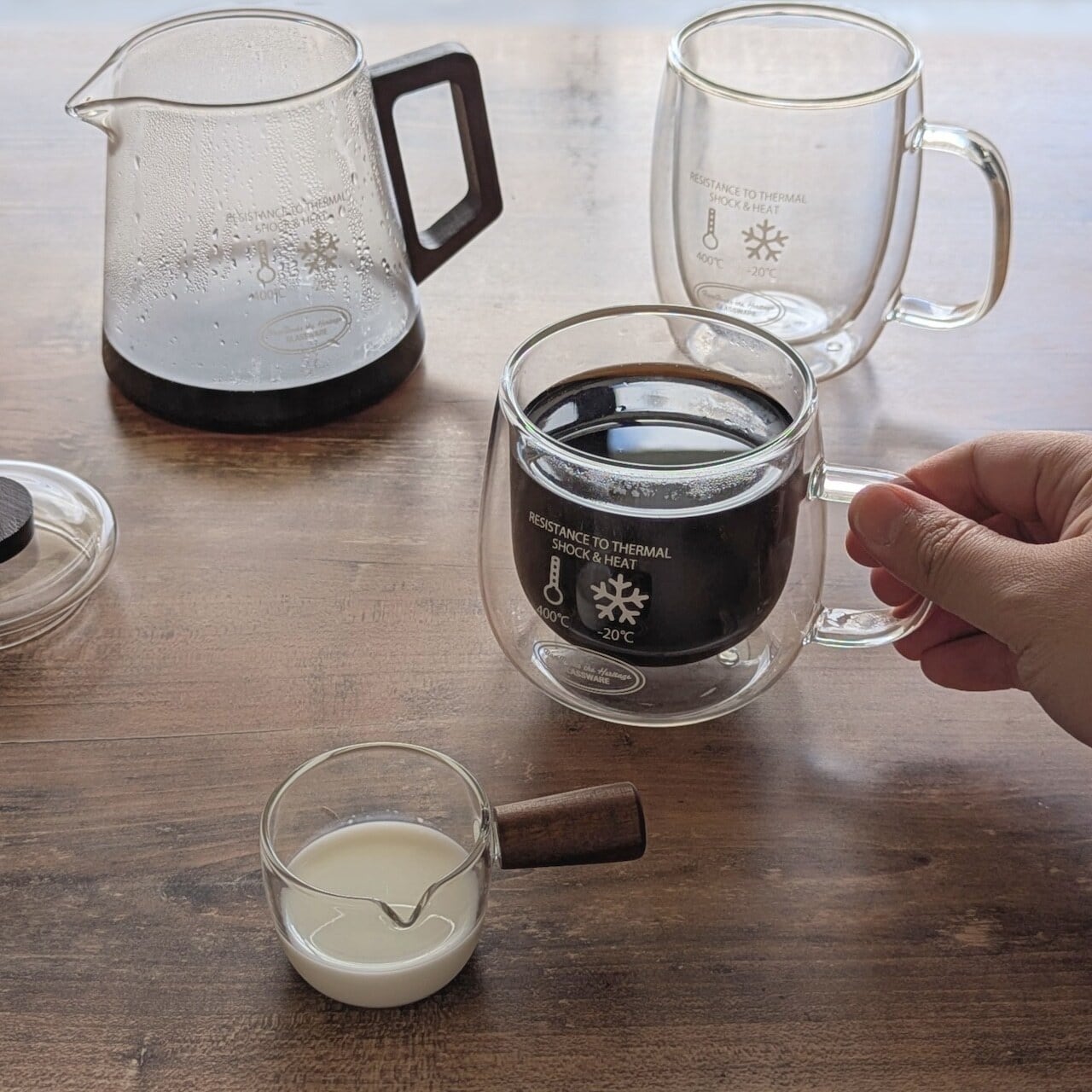 TOSSDICE ボロシリケイトガラス ハンドピッチャー | Zakka so-la