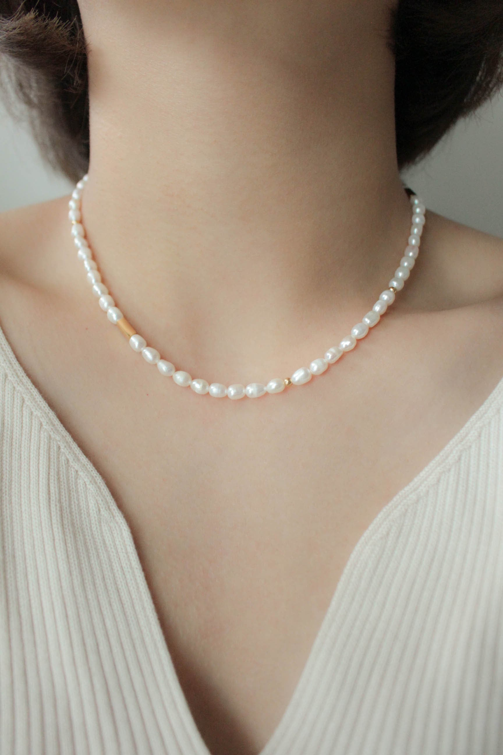 a*e様 ケンゾー　ヴィンテージ　パールネックレス Pearl Gold Mix Necklace | ebine(エビネ)|金属アレルギー対応アクセサリー