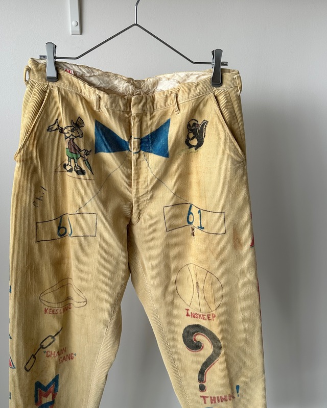 -RONAL TROUSERS- Vintage 50-60s Memorial Corduroy Trousers