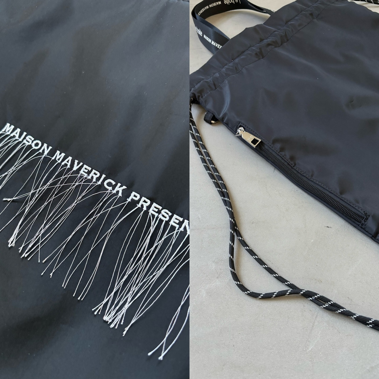 【受注予約：4月下旬入荷予定】logo nylon bag/black