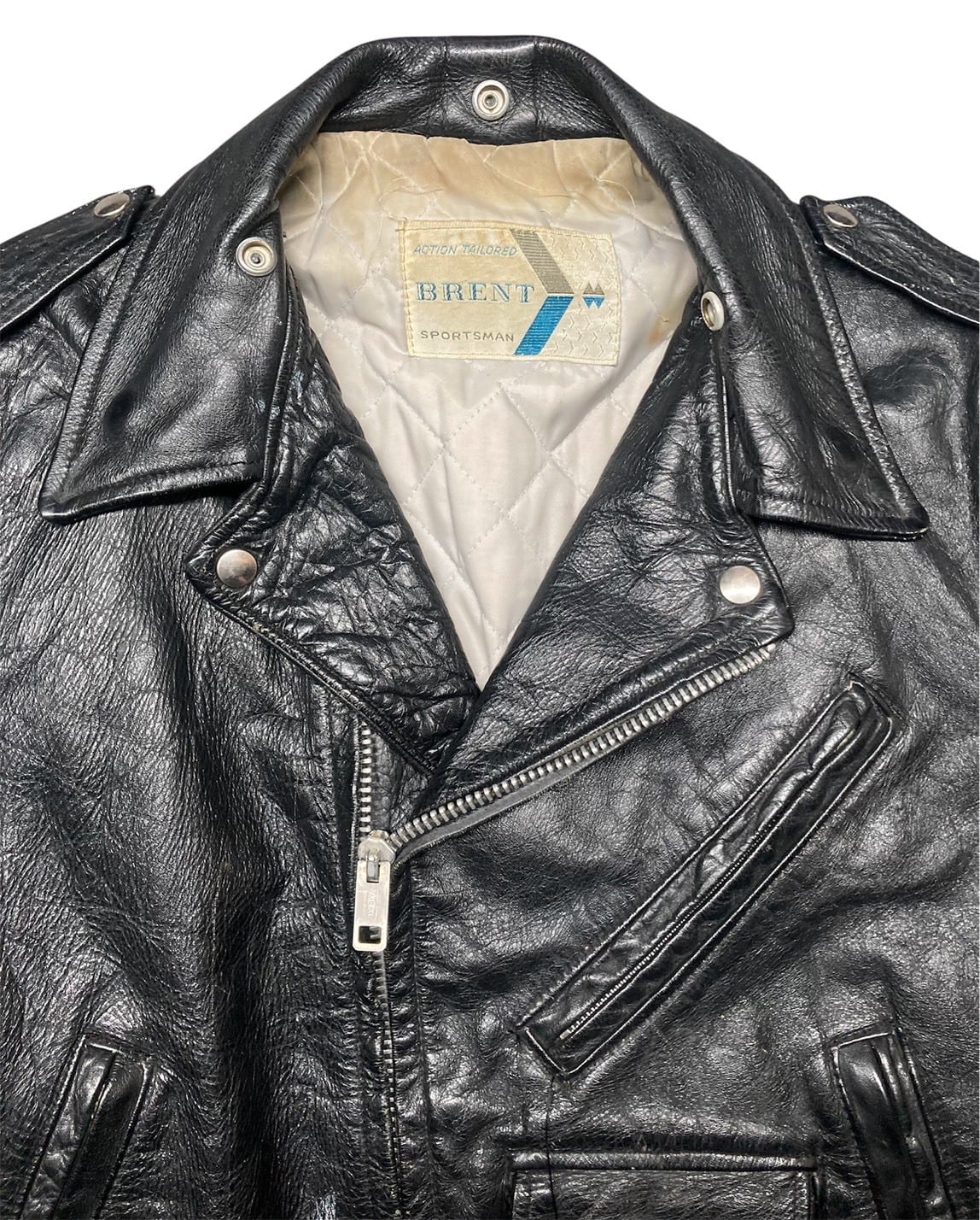 50's BRENT レザーダブルライダースJK BLACK | OLD13 Vintage