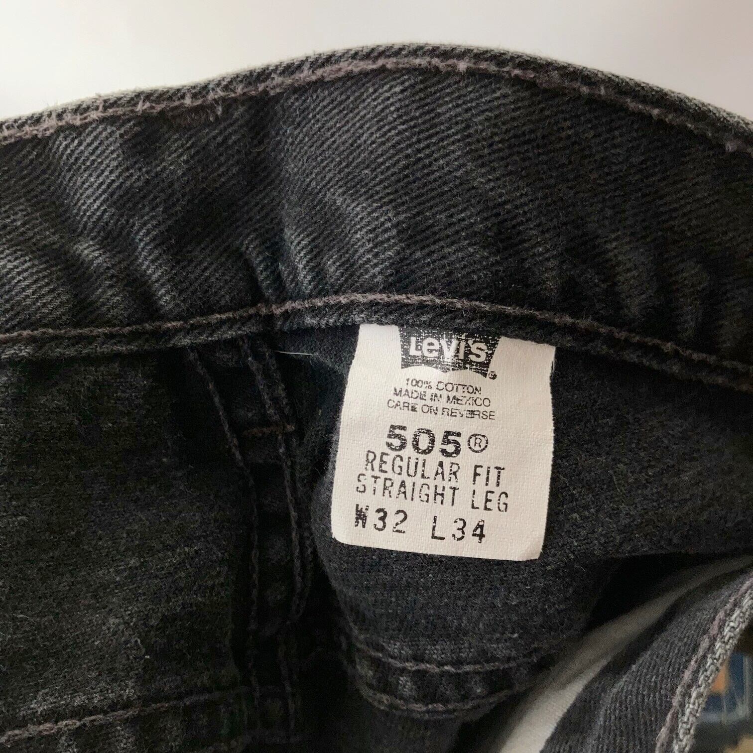 Levi's 505 ブラックデニム メキシコ製【1106A62】 | Thrift Tokyo