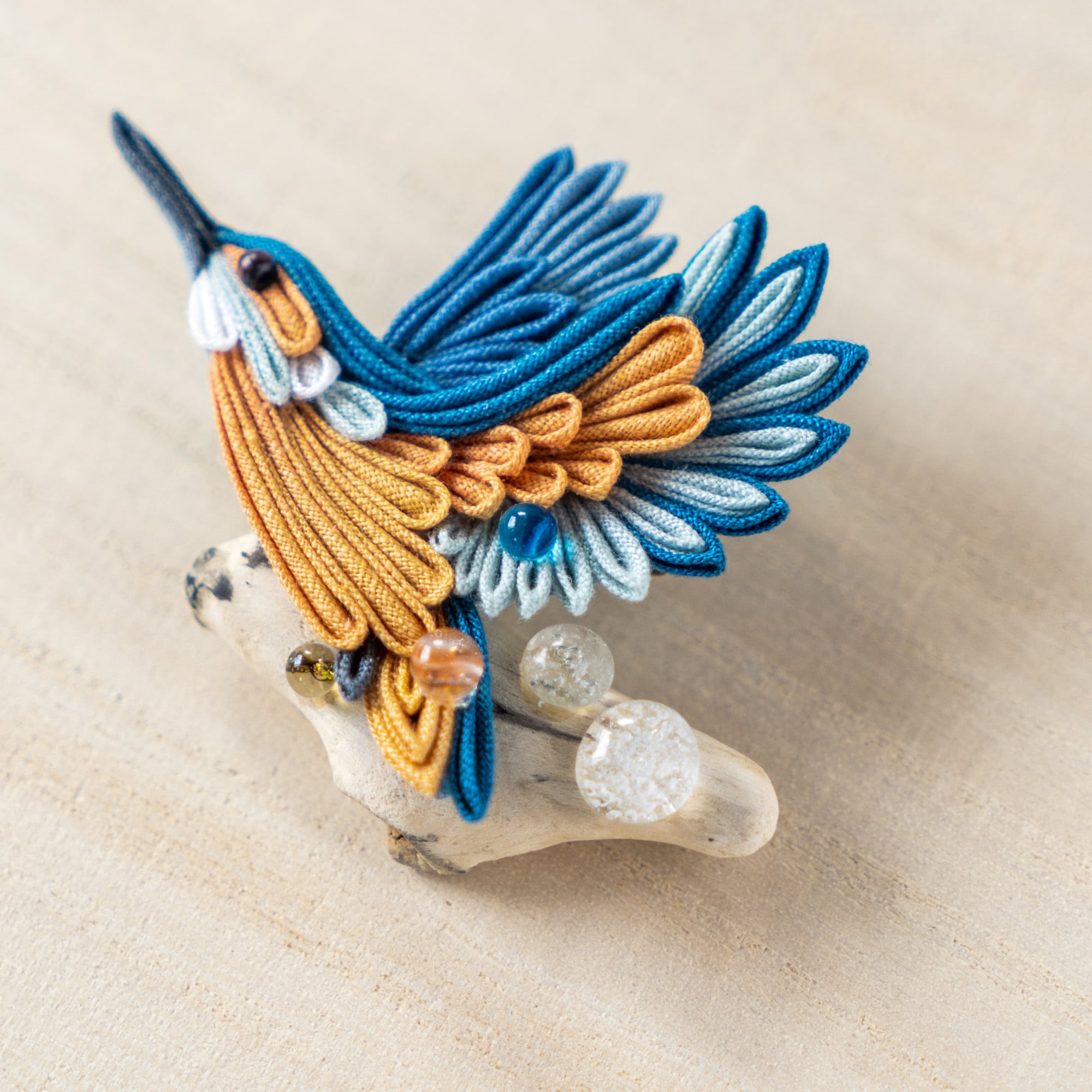 カワセミ」ブローチ | RISU