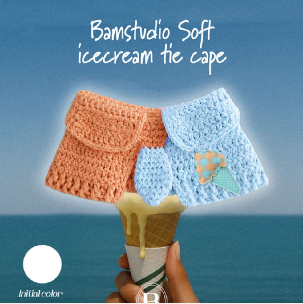 予約【Bam’studio】ICECREAM tie Cape (OrangeSoda)