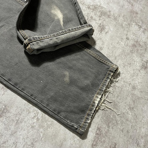 【W34 L34】 香港製 usa levi's 先染ブラック 569 詳細写真10