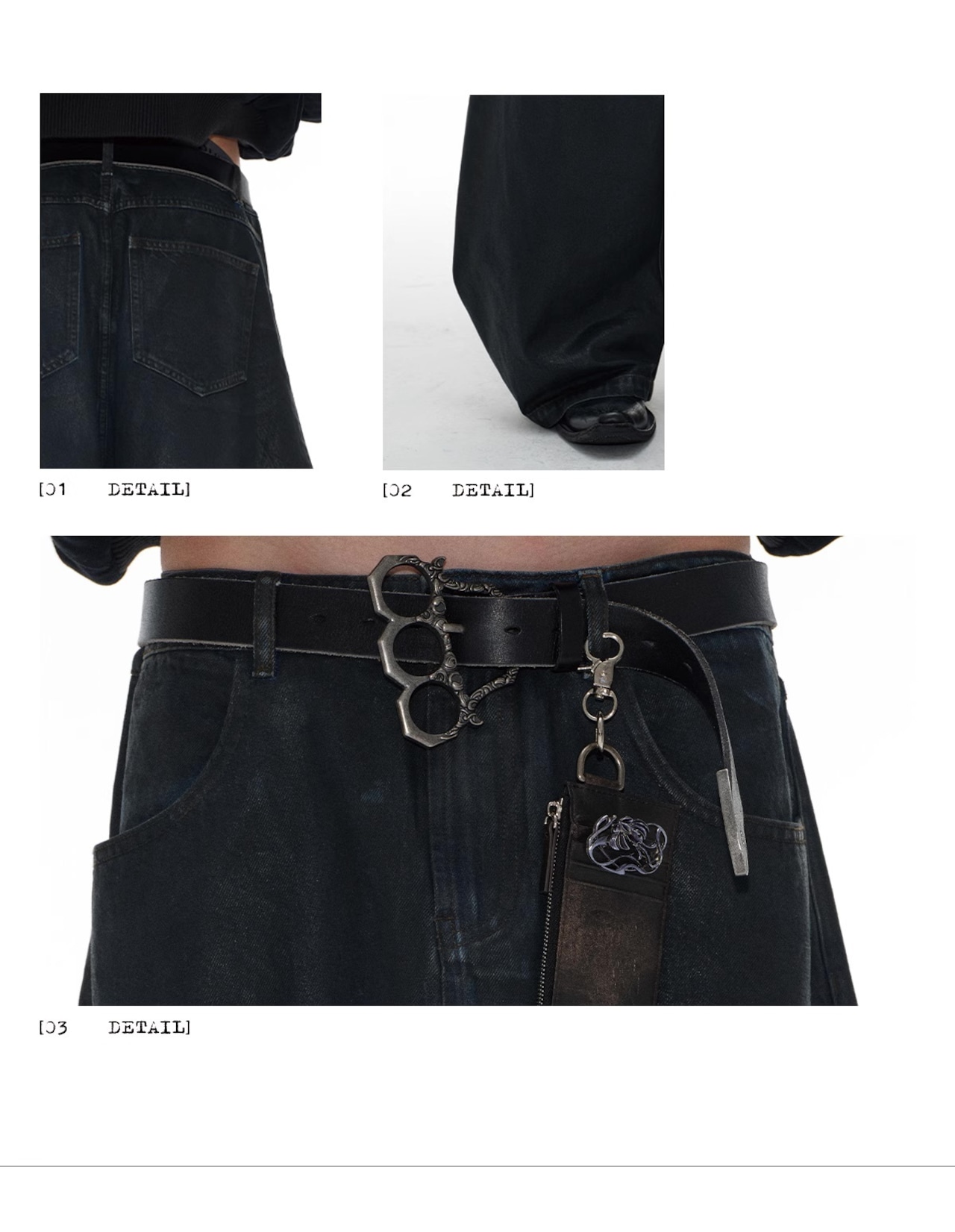 JCAESAR STUDIO Coating Wide Denim Pants