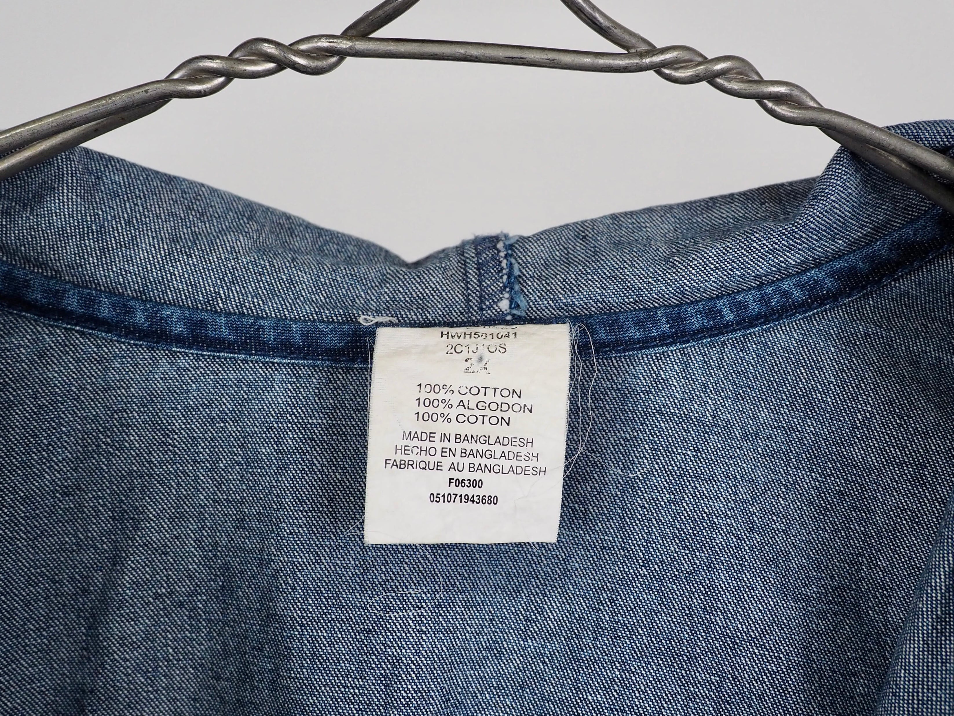 Chic zip up denim hoodie 2X | FESTINA LENTE VINTAGE