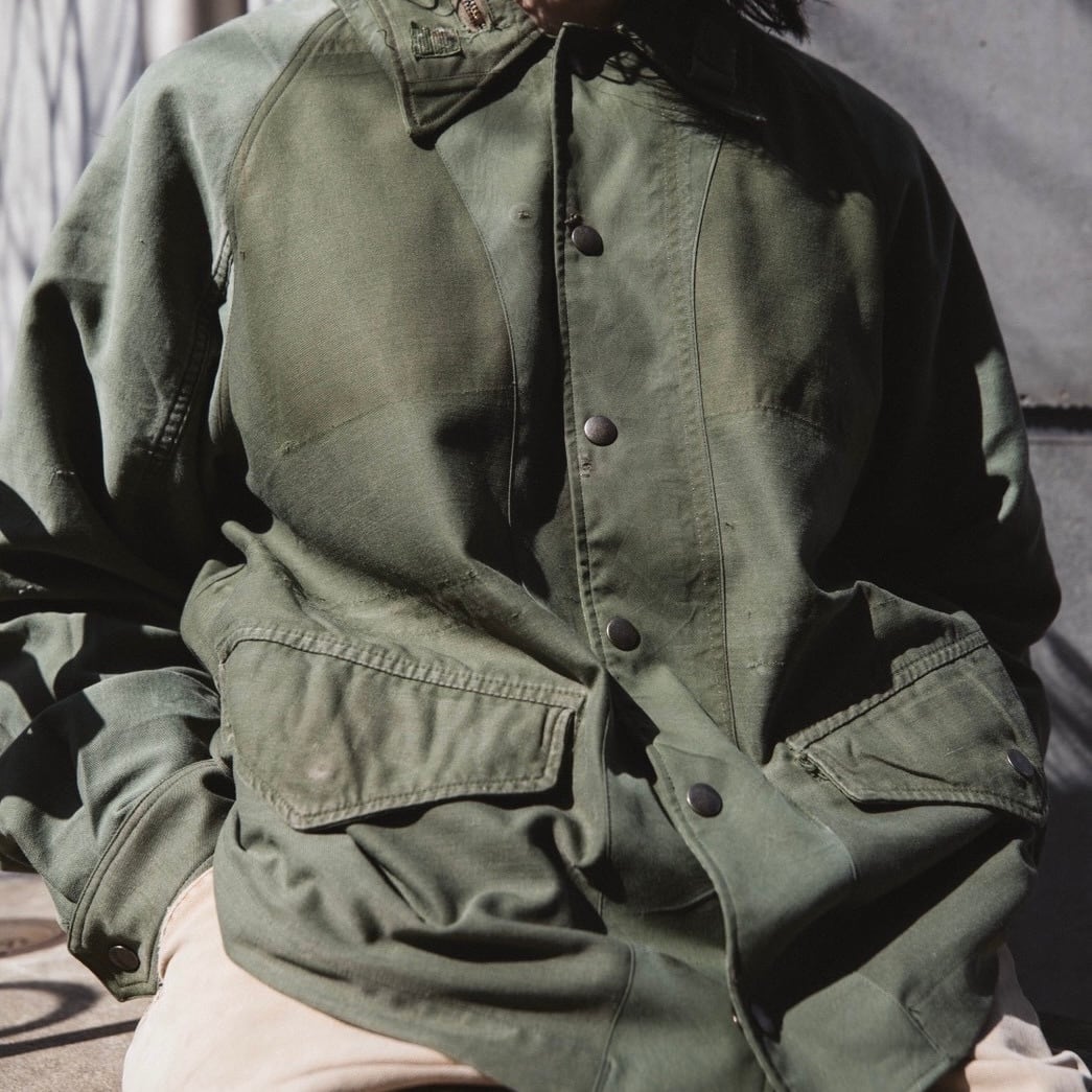 極美品☆ COACH コーチ M-65 迷彩 ミリタリージャケット フード収納 Th】Re:Coach Jacket 
