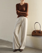 White wide Denim N1011