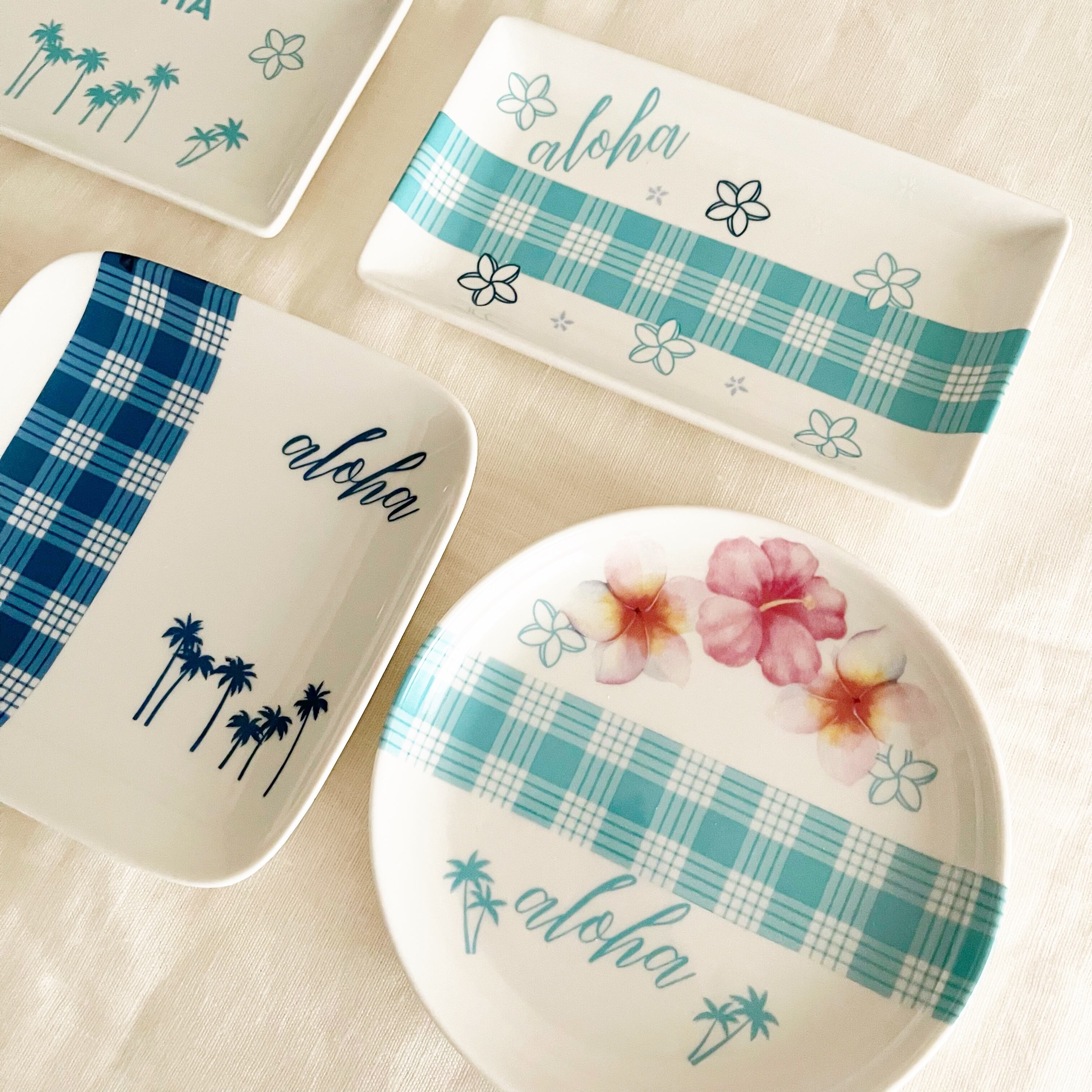 パラカチェック柄 白磁用転写紙｜A3サイズ｜即納｜ALOHAPORCE® | made