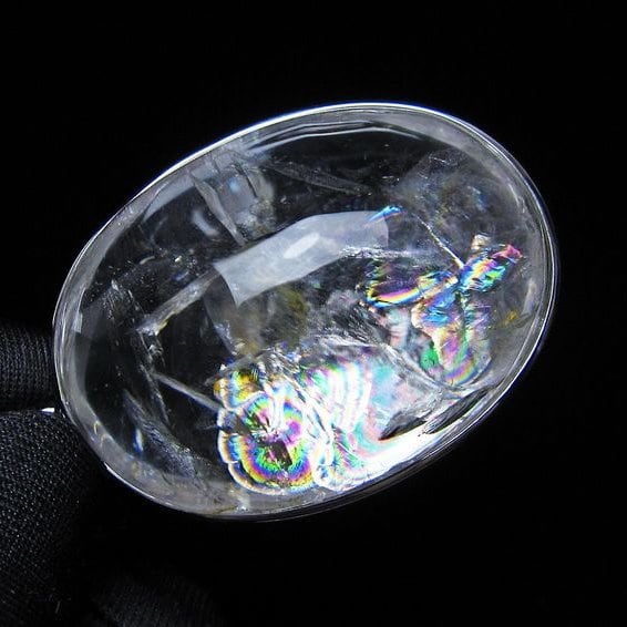 アイリスクォーツ 水晶 ペンダント 虹入り おまかせ便 一点物 112-14166