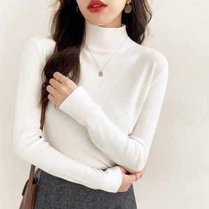 色豊富 すっきり リブニット トップス セーター ニットソー ミディアム丈 長袖 スリム 細身 スマート ハーフハイネック 伸縮性 かわいい 大人可愛い シンプル きれいめ おしゃれ 上品 かっこいい 無地 秋 冬 レディース 女性用 ママ ミセス 女の子 オフィス OL 通勤 学生 通学 デート お出かけ 女子会 普段使い ジャケットイン 韓国風 オルチャン ファッション コーデ スタイル 合わせやすい S M L XL 白 ホワイト 黒 ブラック 灰色 グレー 茶色 ブラウン ミルクティー カラバリ