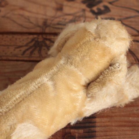 n1]アンティーク シュタイフ 眠り犬Floppy Snobbyプードル 犬/dog 17cm