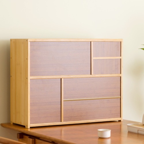 木製 食器棚 キッチン収納 ガラス扉 引き出し付き サイドボード 茶器収納 ナチュラル 和風 モダン 卓上 キャビネット 小型 コンパクト