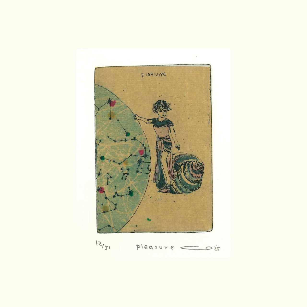 銅版画：イシイアツコ「pleasure」 | ON SUNDAYS