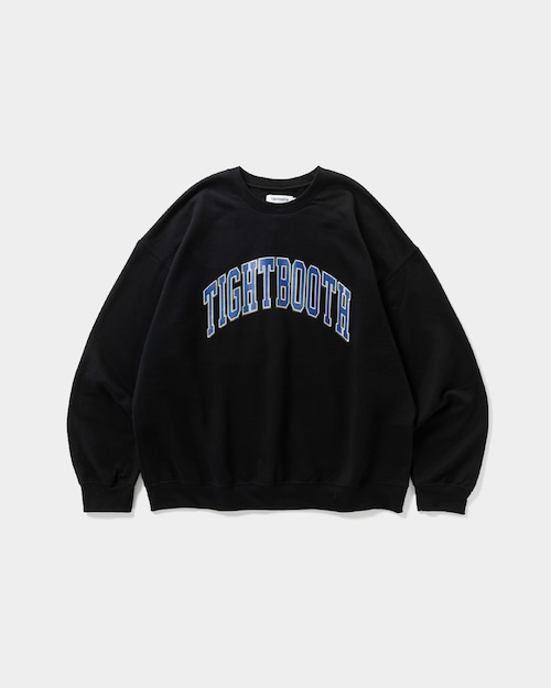 TIGHTBOOTH COLLEGE CREW SWEAT BLACK
