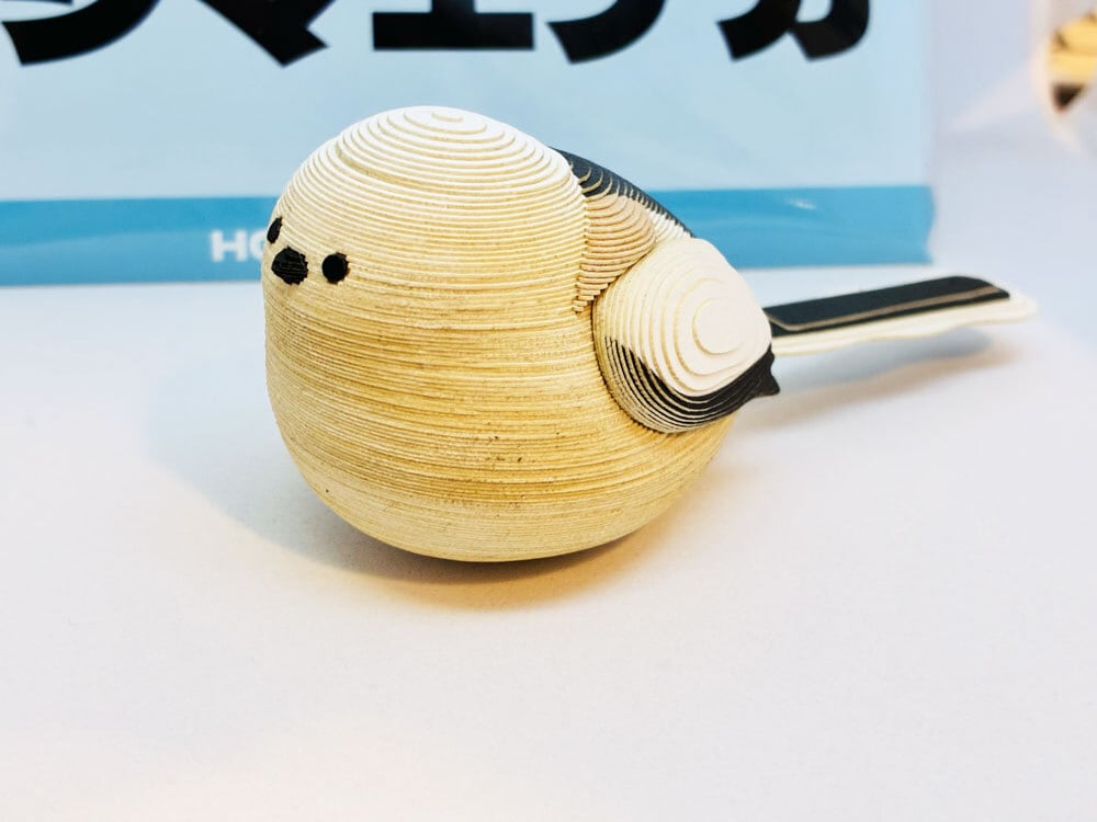 やまつみ北海道アニマル　シマエナガ / 紙小物 / やまつみ工房