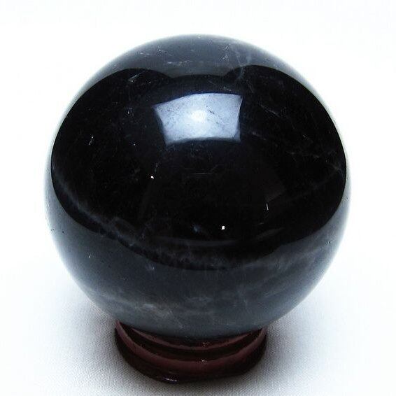 モリオン スフィア 黒水晶 丸玉 63mm 置物 原石 一点物 151-10336