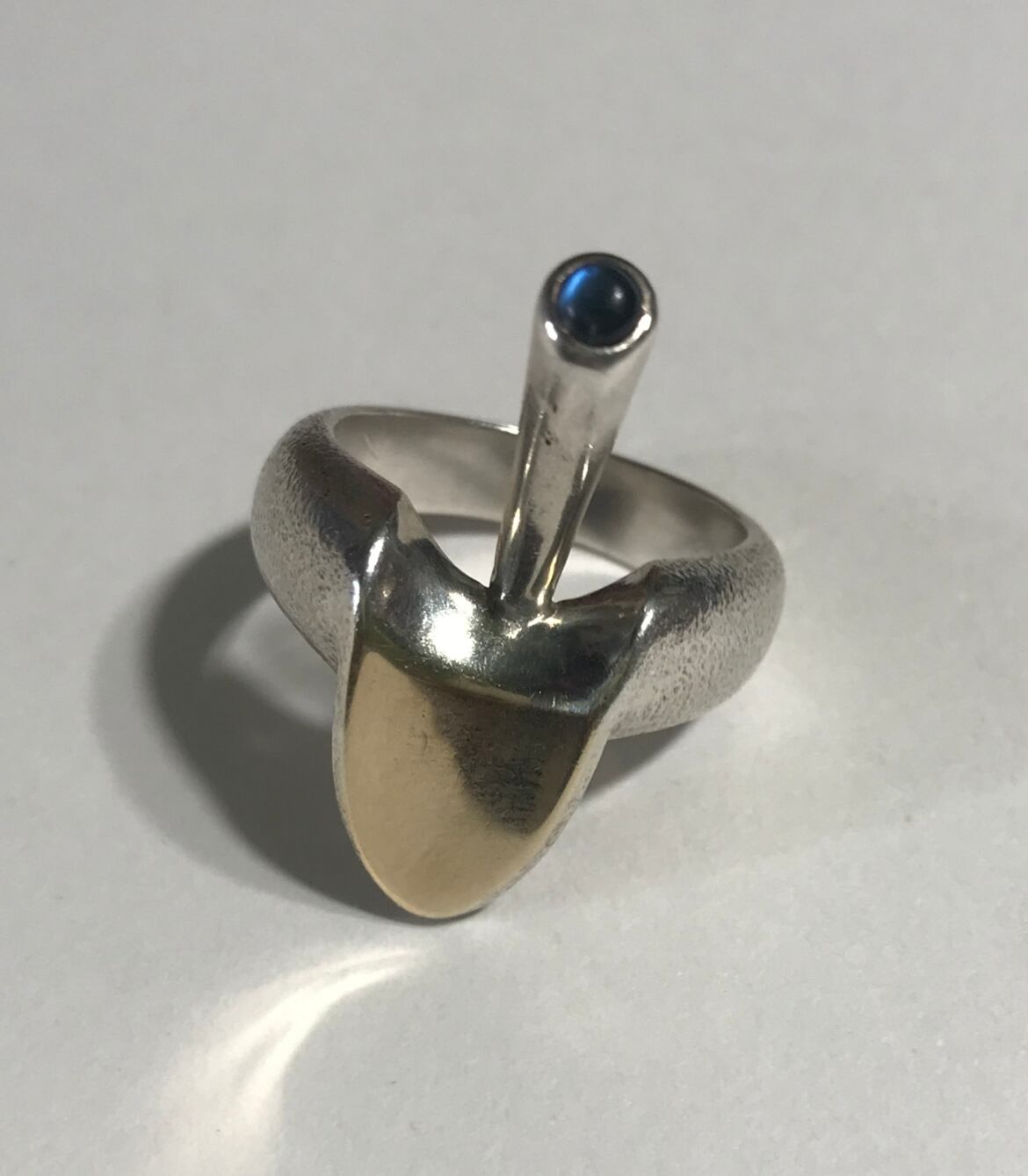 【16号】Vintage designer's 925 silver flower ring ( ヴィンテージ  デザイナーズ シルバー リング )