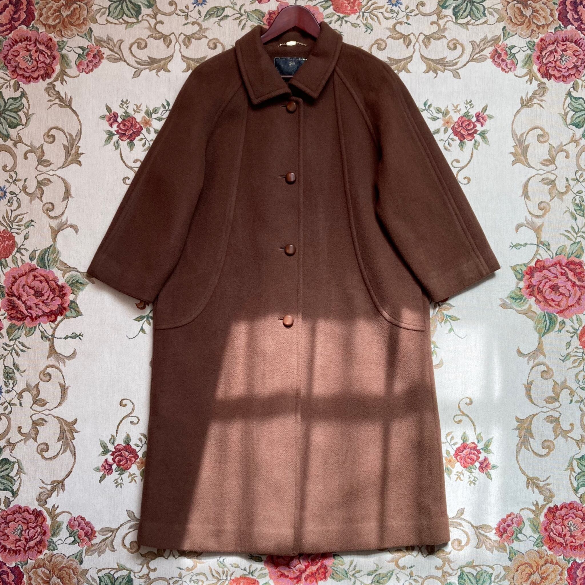 JAPAN vintage brown wool coat