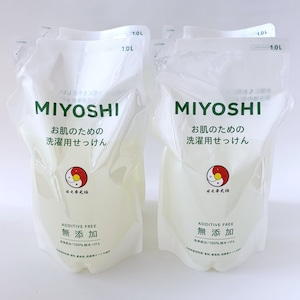ひのもと　洗たく洗剤　詰替用（1L）　4個セット