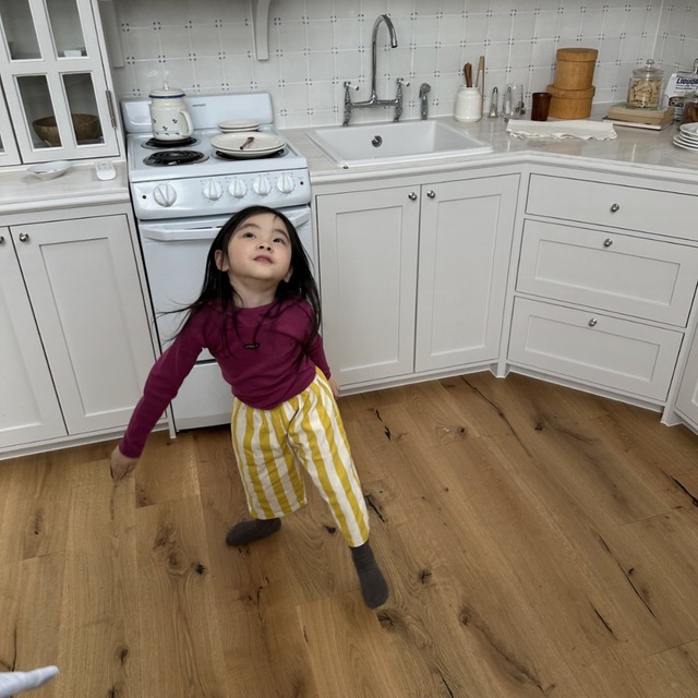 《送料無料》予約:バナナキックストライプパンツ【pepper】