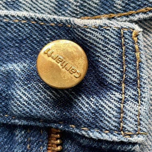 メキシコ製 デニム ダブルニー Carhartt B07 DNM 36×32 詳細写真9