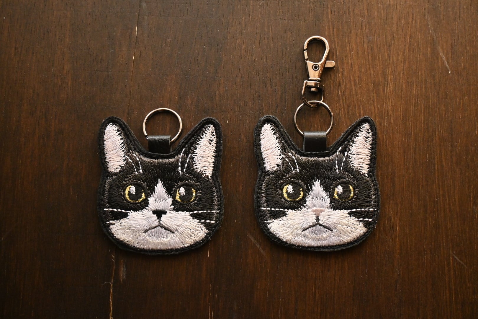 白猫ちゃんのキーホルダー【短毛】 | 猫と暮らす洋裁店magical