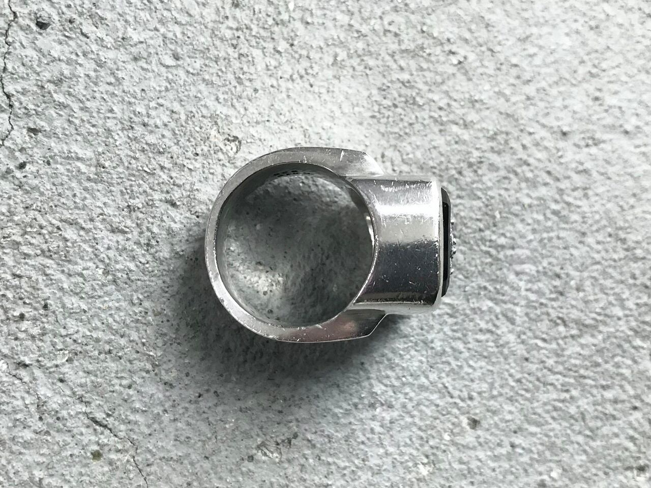 Justin Davis EMINEM ring onyx/diamond/silver 925 | AFTER DARK
