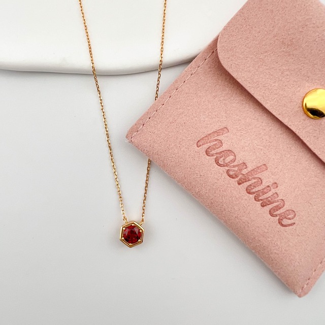 1月の誕生石ネックレス ― ガーネット