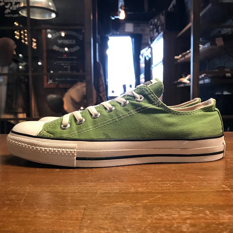 90's CONVERSE コンバース ALL STAR LOW バンブー BAMBOO GREEN 黄緑