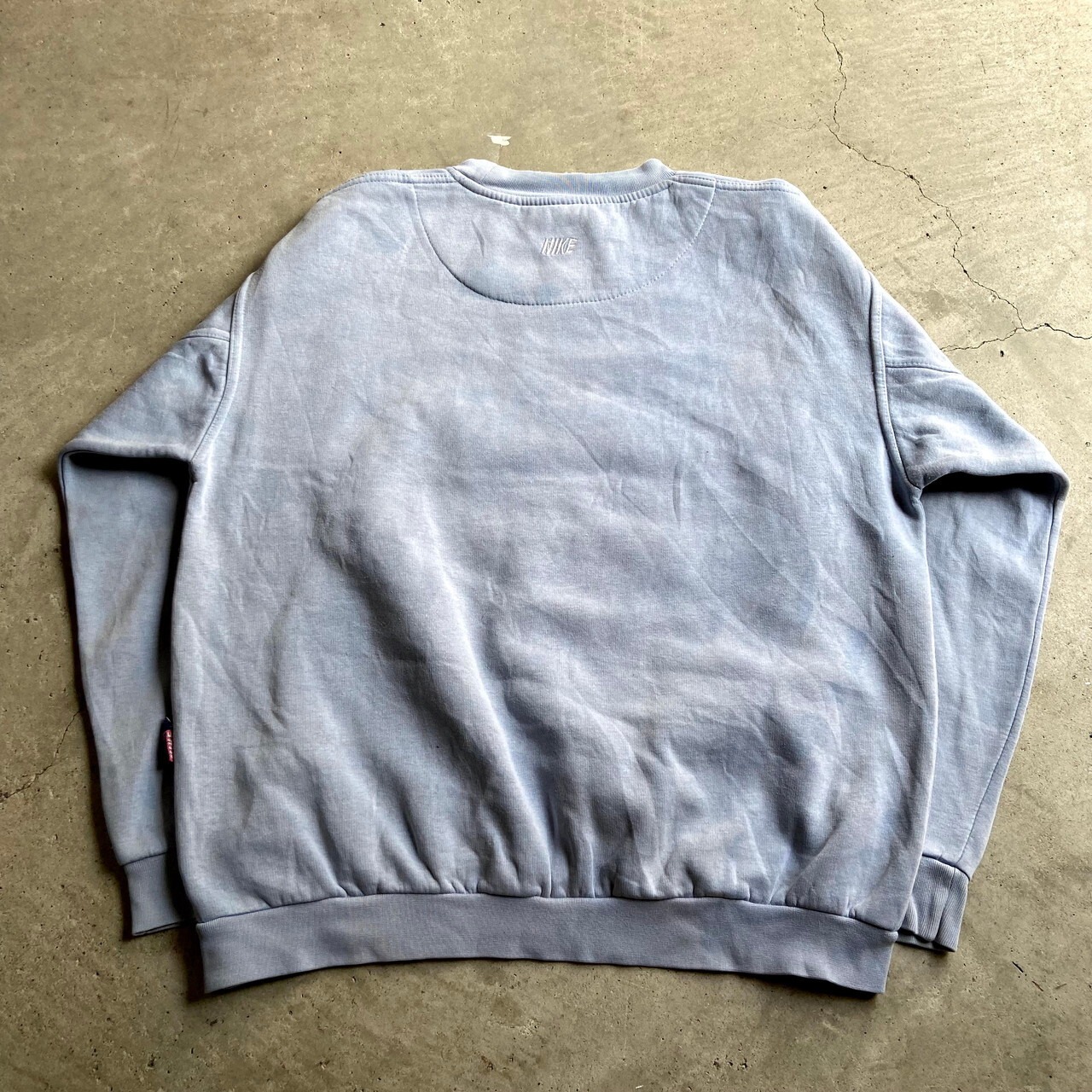90年代 NIKE ナイキ センターロゴ ビッグロゴ 刺繍 スウェット メンズL 
