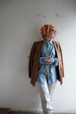 80-90s Vintage Double Buttons Linen Tailored Jacket