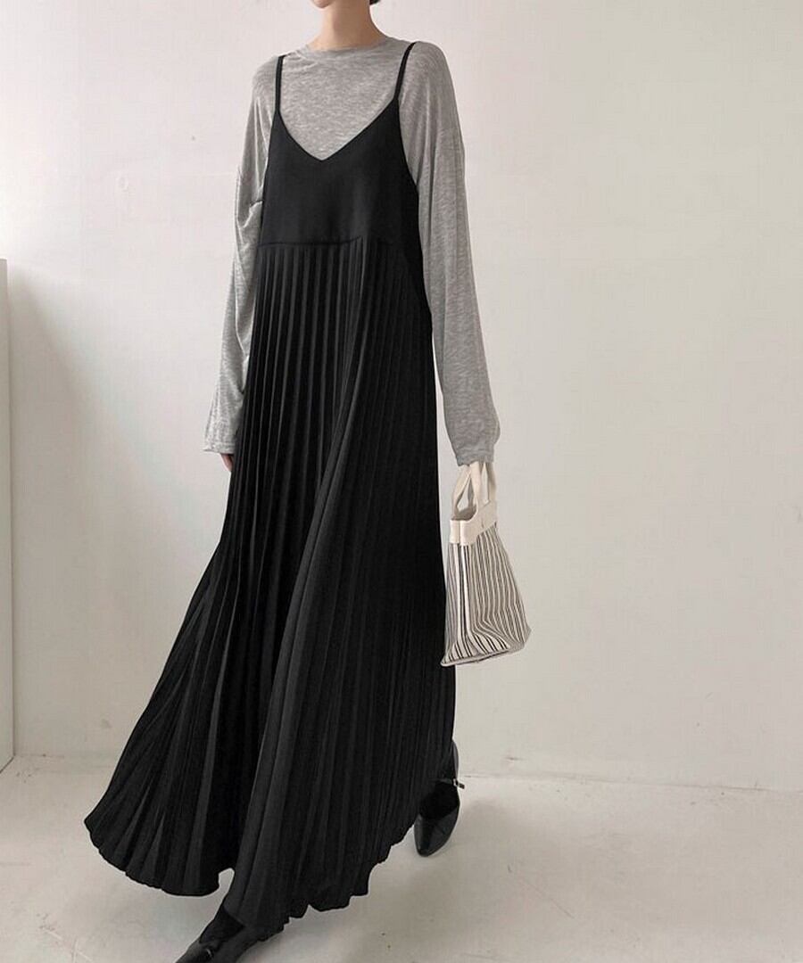 スリングプリーツワンピース【s-60055】