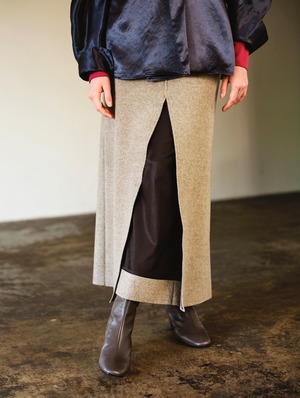 wool mosser long skirt & pants