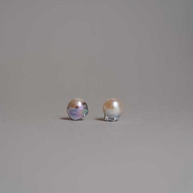 【As I Am】1点もの  14kgf  あこやバロックパールピアス M