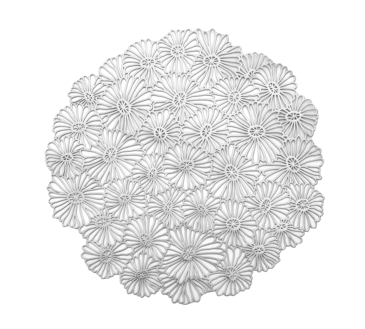 プレイスマット  [カラー: フラワーシルバー]