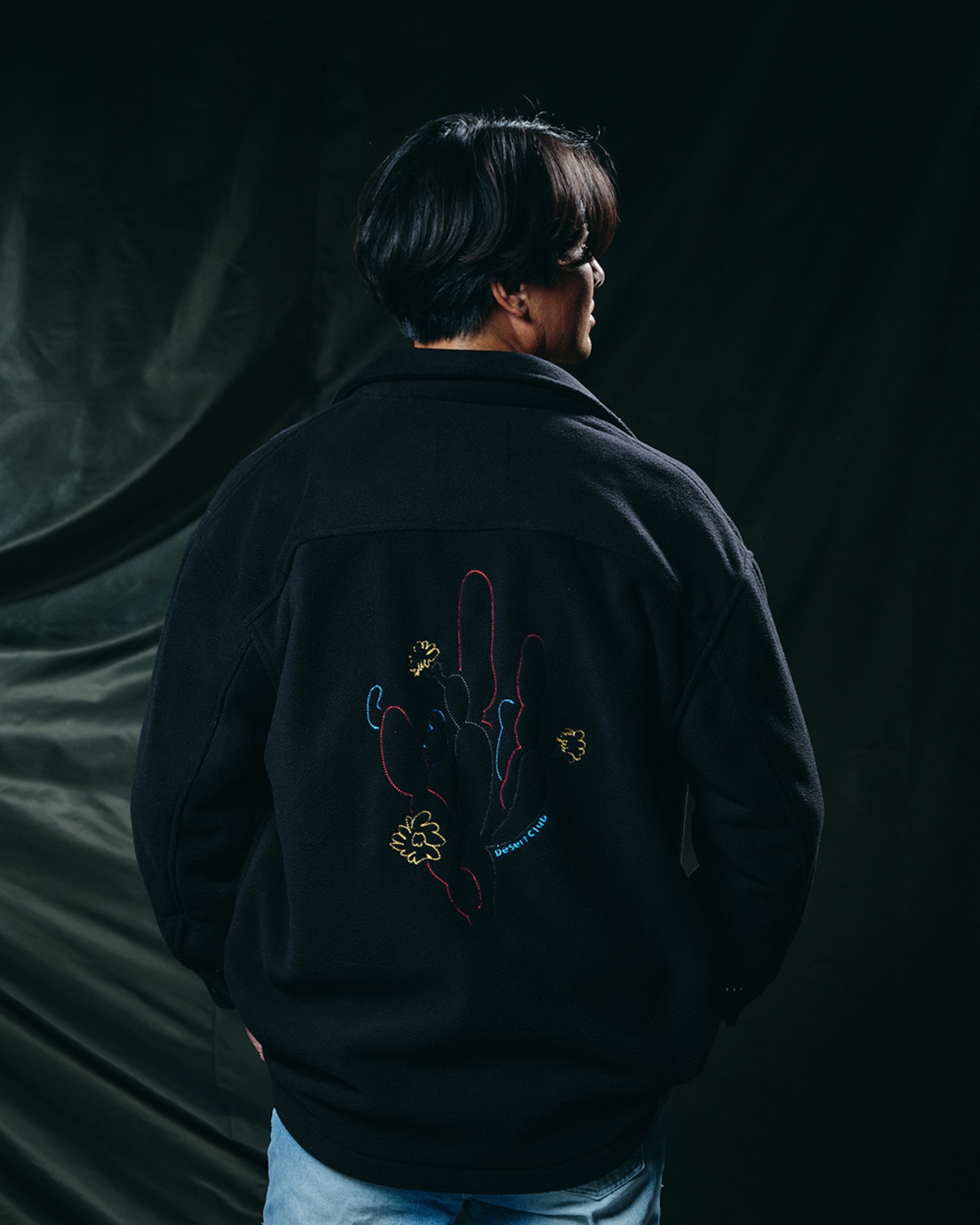 【#Re:room】CACTUS EMBROIDERY JACKET［REJ137］
