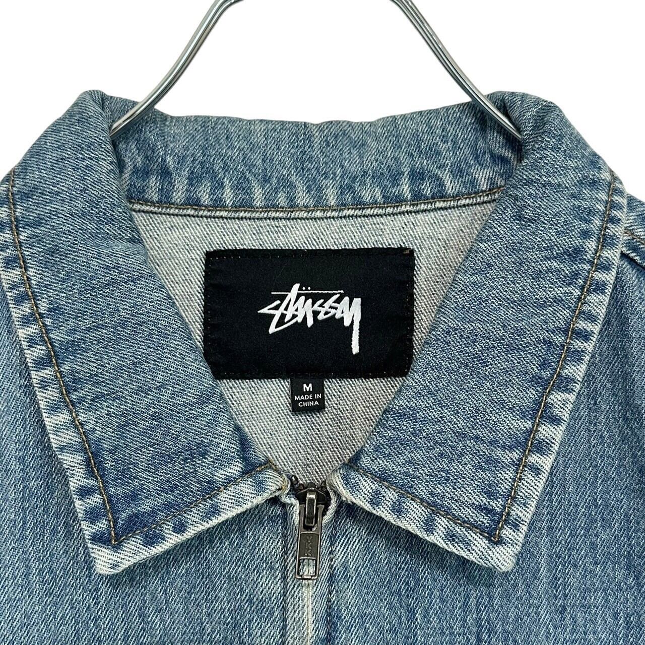stussy ステューシー デニムジャケット ジップアップ インディゴ stussy ステューシー デニムジャケット ジップアップ インディゴ