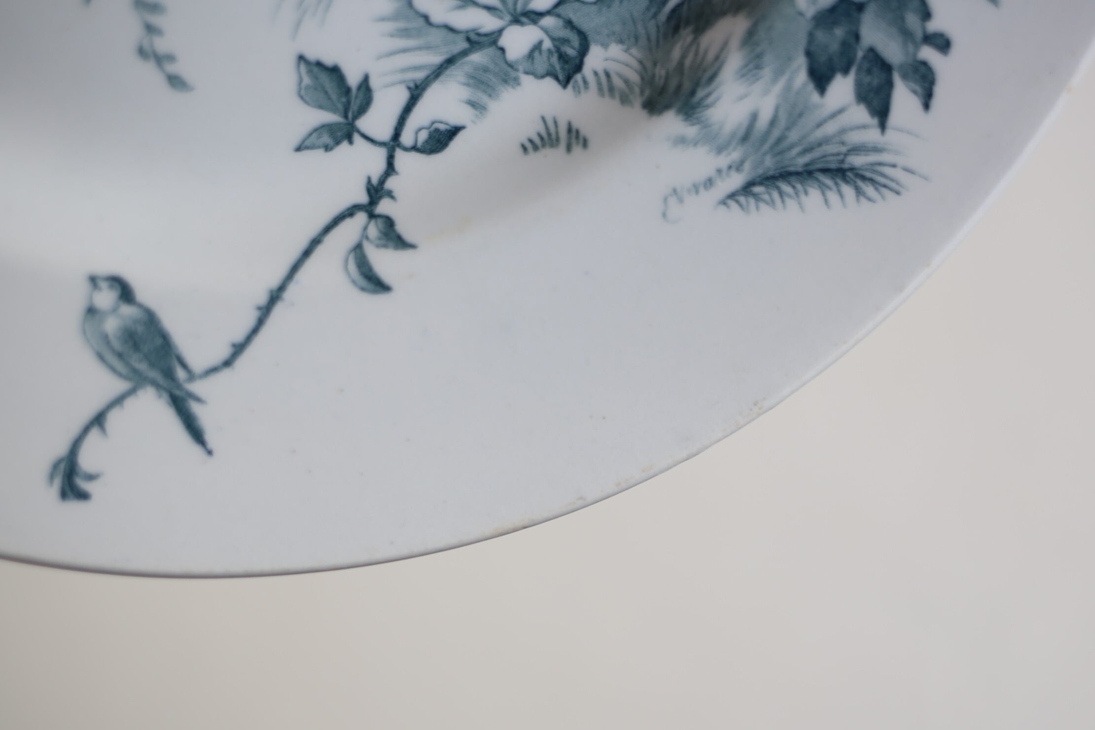 フランス アンティーク GRAND DEPOT Emile BOURGEOIS 「鳥と田園 フランス アンティーク GRAND DEPOT Emile BOURGEOIS 「鳥と田園
