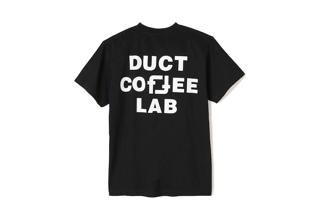 DUCT COFFEE LAB オリジナルロゴTシャツ　ブラック×ホワイト　